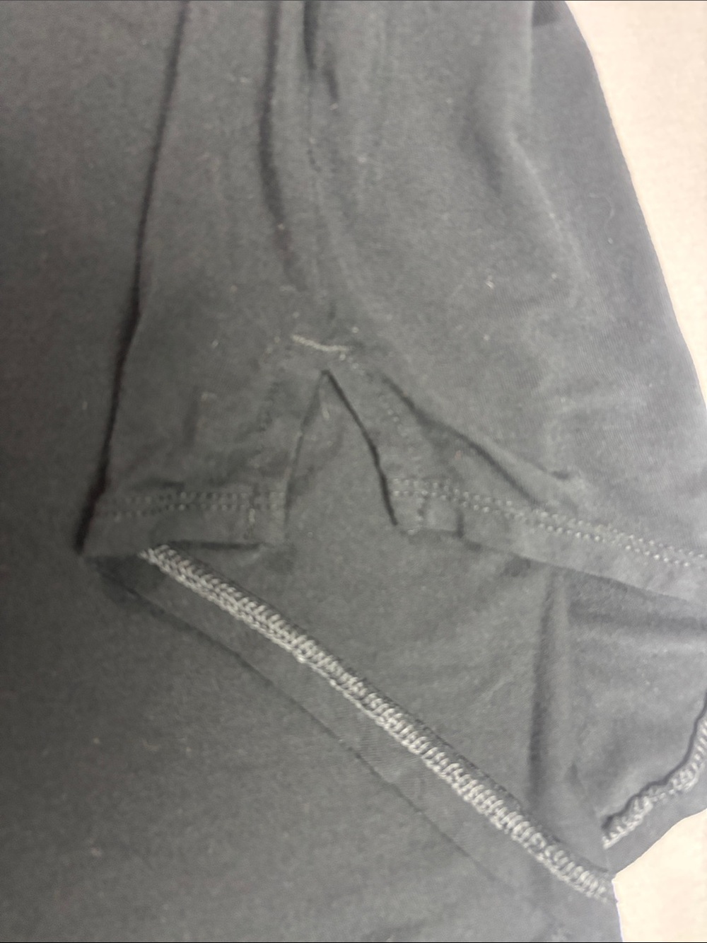 Auden Black Longline Modal Nightshirt Button Down White Piping XXL - Picture 5 of 7